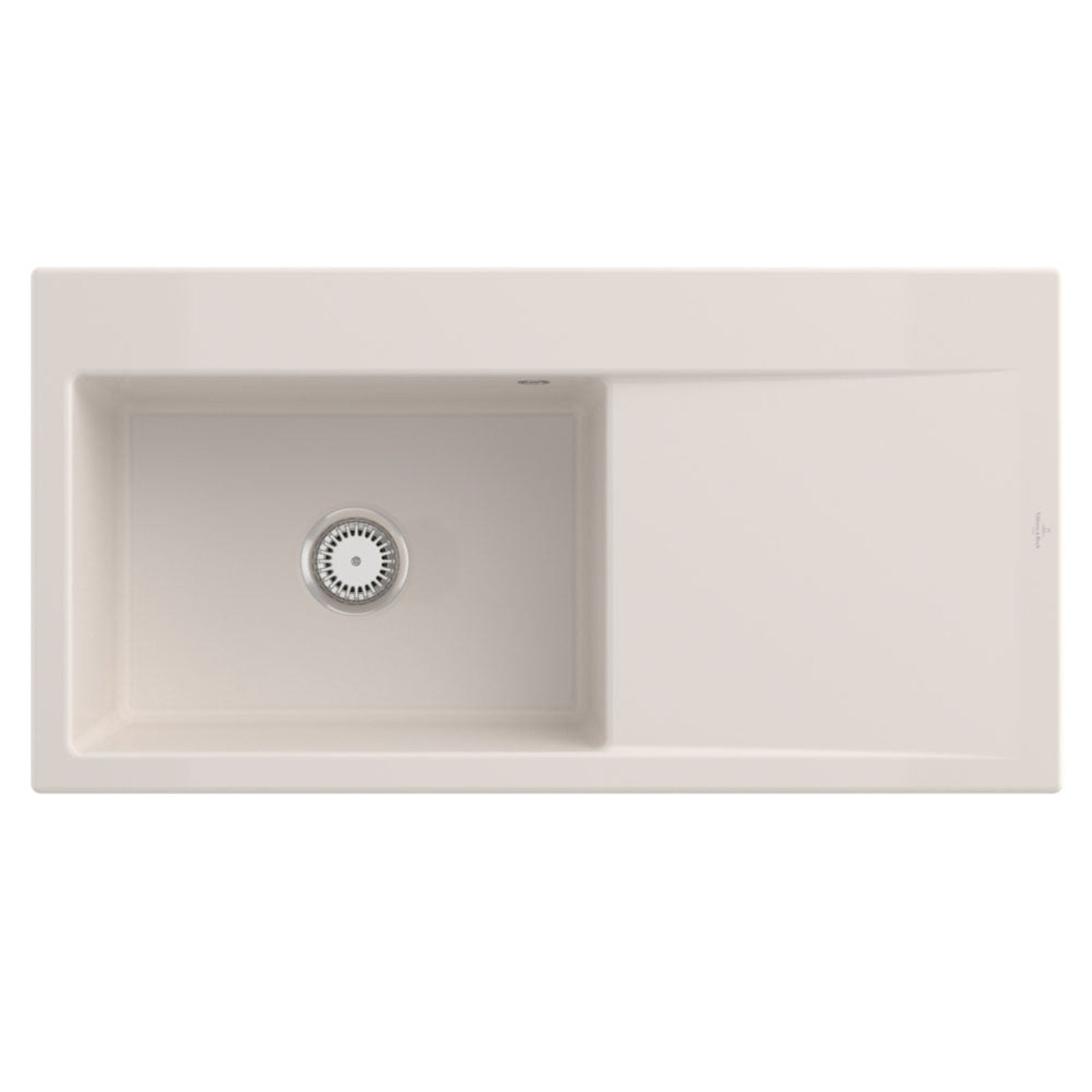 Villeroy & Boch Subway 60 Style 1 Bowl Ceramic Kitchen Sink RHD - NO WASTE