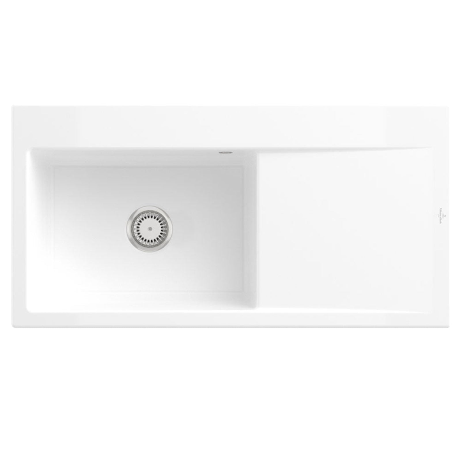 Villeroy & Boch Subway 60 Style 1 Bowl Ceramic Kitchen Sink RHD - NO WASTE