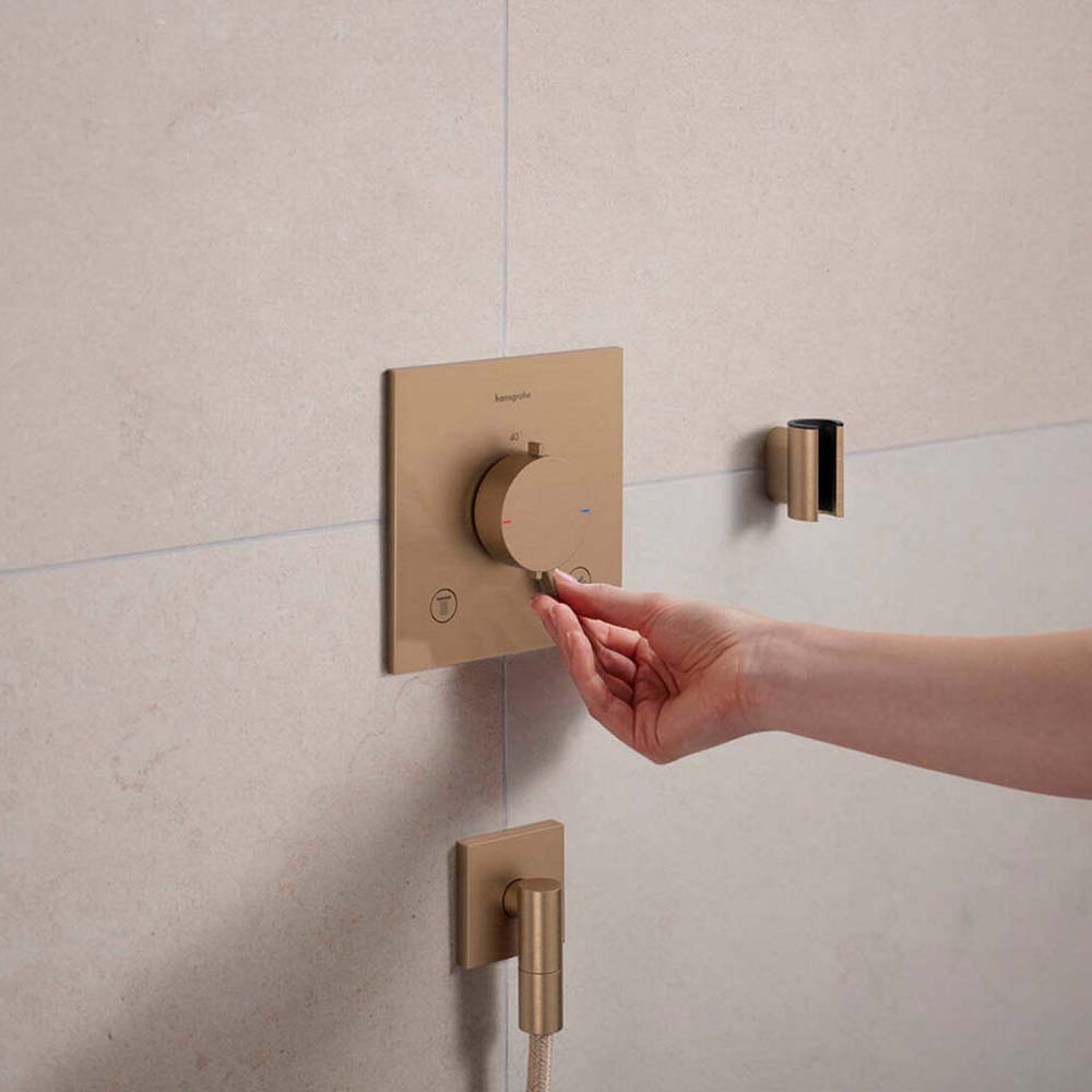 Hansgrohe Ecostat Comfort E Thermostat For Concealed Installation For 2 Functions