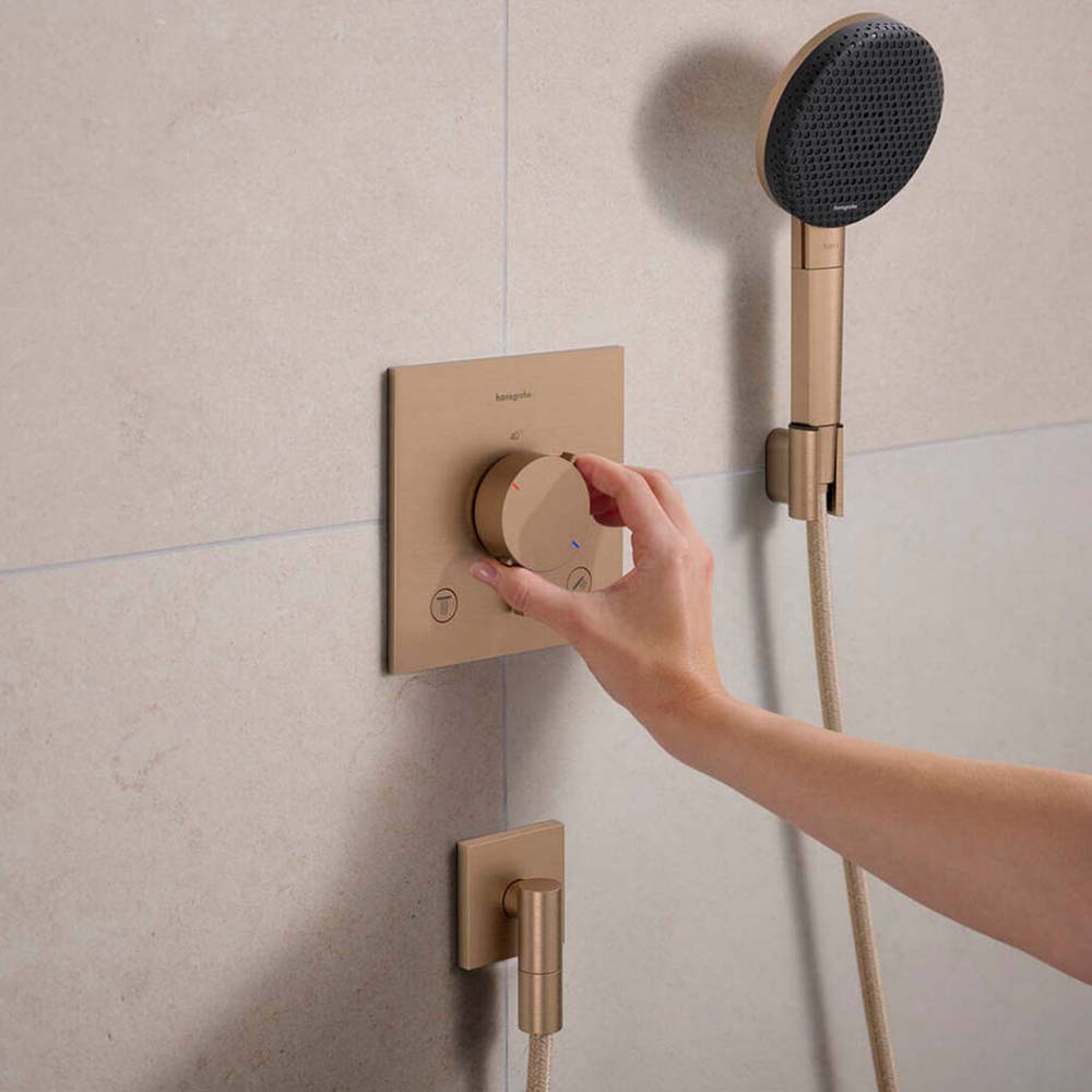 Hansgrohe Ecostat Comfort E Thermostat For Concealed Installation For 2 Functions
