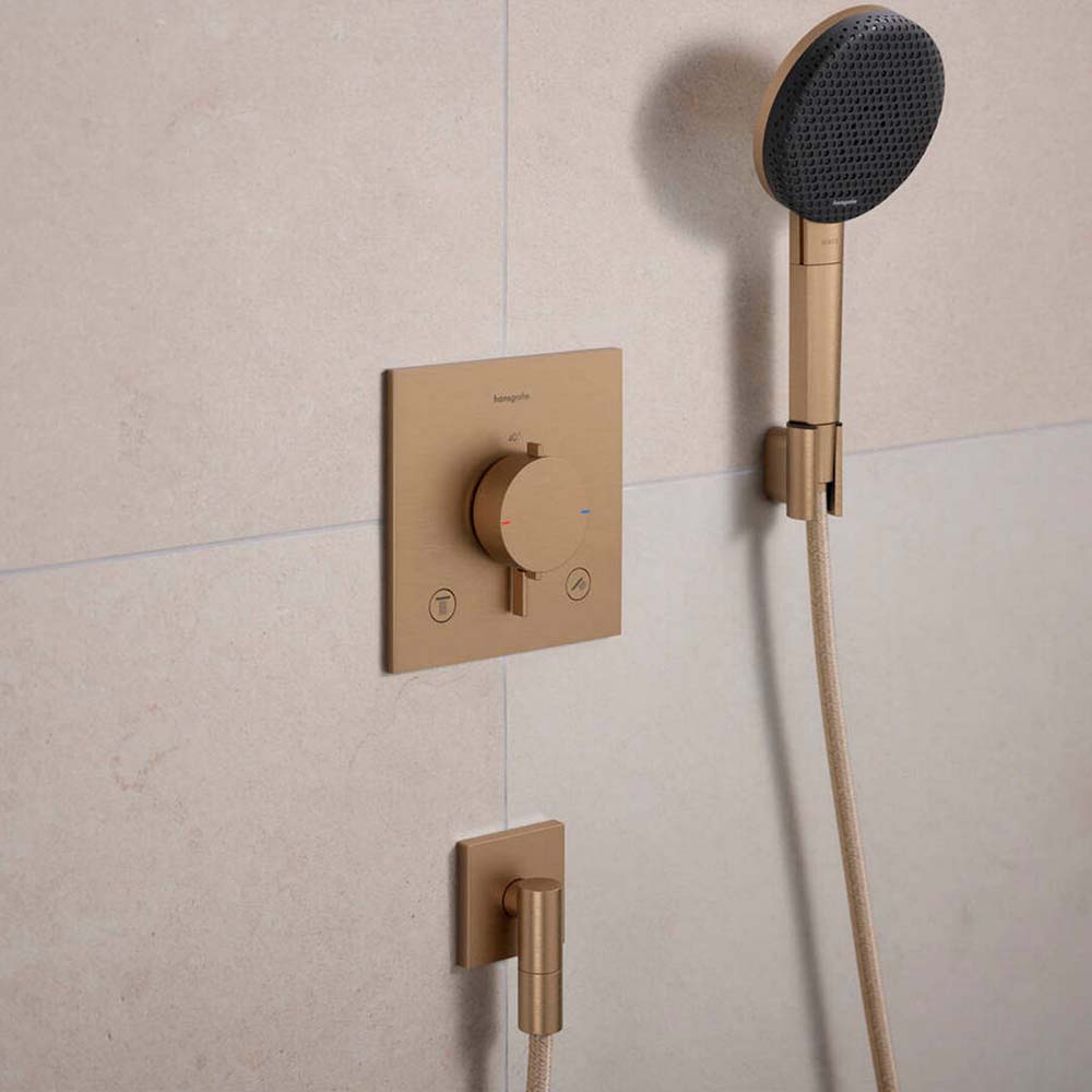 Hansgrohe Ecostat Comfort E Thermostat For Concealed Installation For 2 Functions