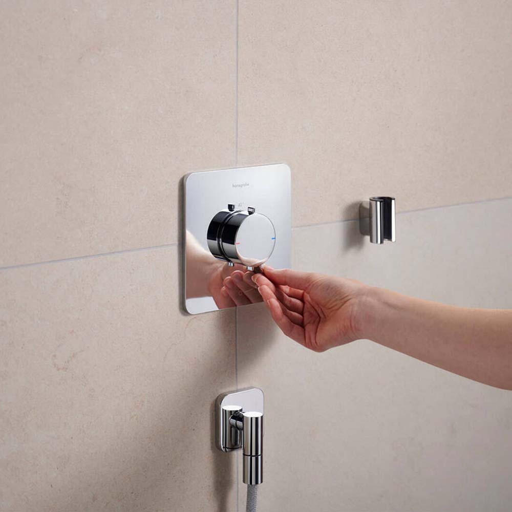 Hansgrohe Ecostat Comfort Q Chrome Thermostat For Concealed Installation For 1 Function 33712000