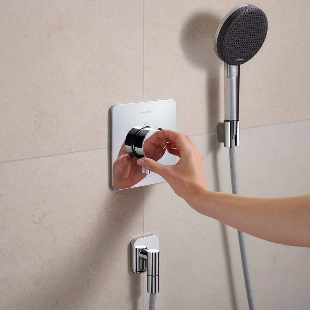 Hansgrohe Ecostat Comfort Q Chrome Thermostat For Concealed Installation For 1 Function 33712000