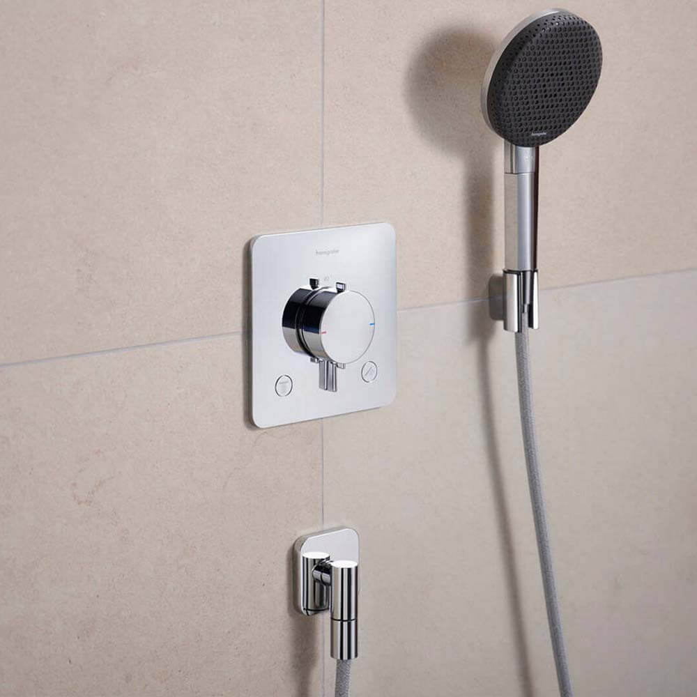 Hansgrohe Ecostat Comfort Q Chrome Thermostat For Concealed Installation For 2 Functions 33713000