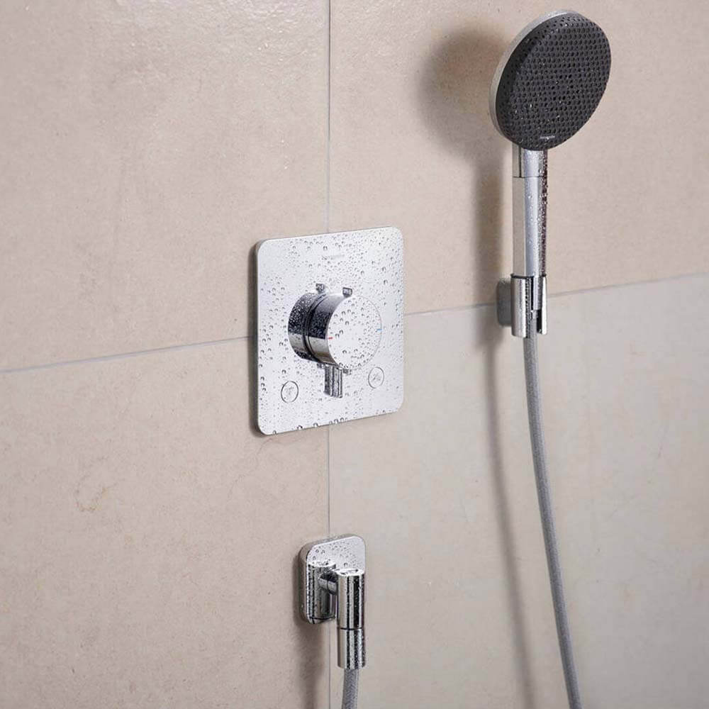 Hansgrohe Ecostat Comfort Q Chrome Thermostat For Concealed Installation For 2 Functions 33713000