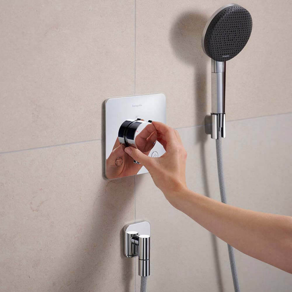 Hansgrohe Ecostat Comfort Q Chrome Thermostat For Concealed Installation For 2 Functions 33713000