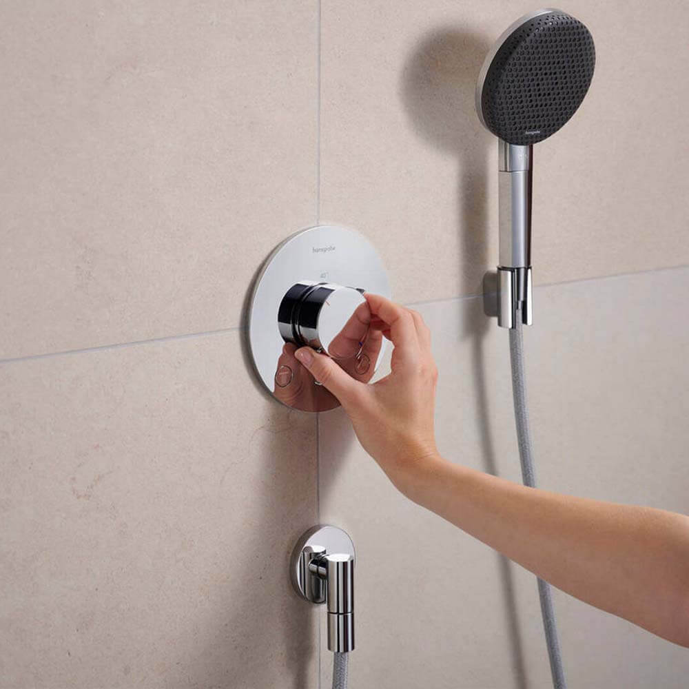 Hansgrohe Ecostat Comfort Q Chrome Thermostat For Concealed Installation For 2 Functions 33713000