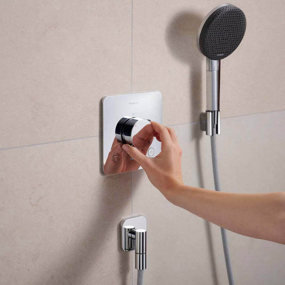Hansgrohe Ecostat Comfort Q Chrome Thermostat For Concealed Installation For 2 Functions 33713000