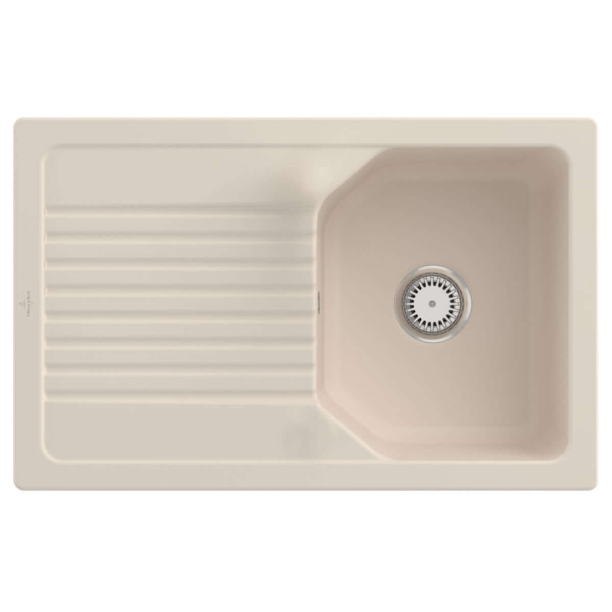 Villeroy & Boch Linara 45 1.0 Bowl White Alpin Ceramic Kitchen Sink - NO WASTE