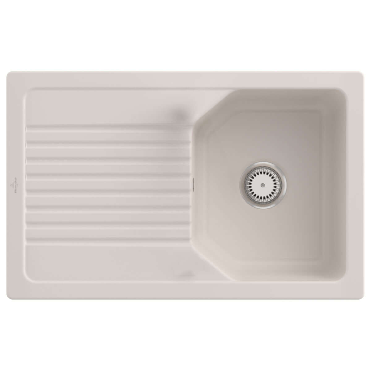 Villeroy & Boch Linara 45 1.0 Bowl White Alpin Ceramic Kitchen Sink - NO WASTE