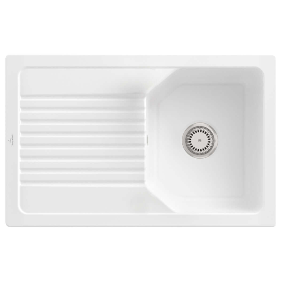 Villeroy & Boch Linara 45 1.0 Bowl White Alpin Ceramic Kitchen Sink - NO WASTE