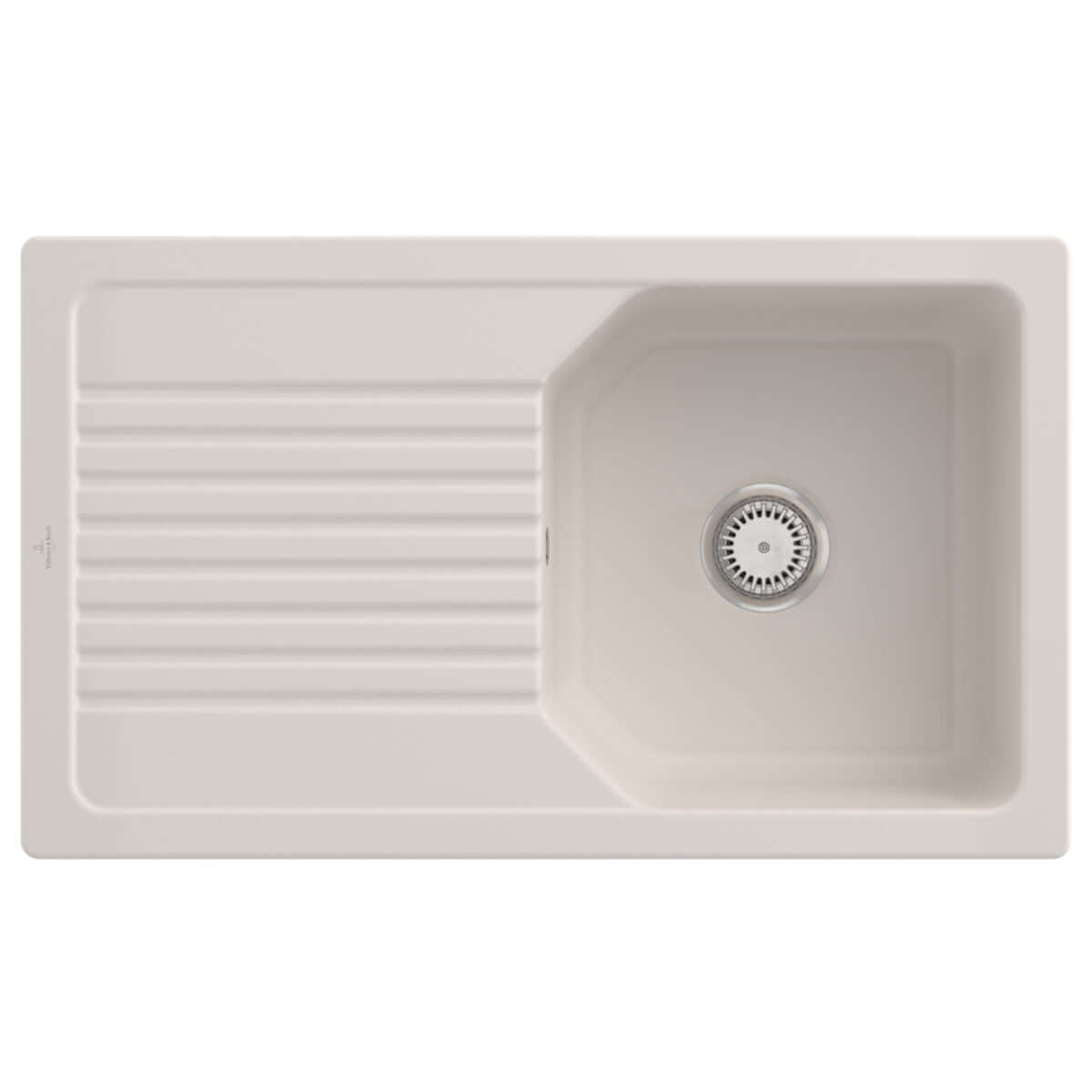 Villeroy & Boch Linara 50 1.0 Bowl White Alpin Ceramic Kitchen Sink - NO WASTE