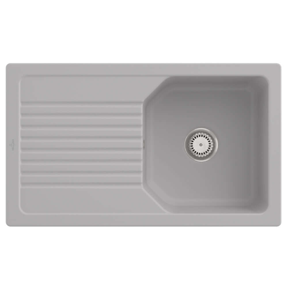 Villeroy & Boch Linara 50 1.0 Bowl White Alpin Ceramic Kitchen Sink - NO WASTE