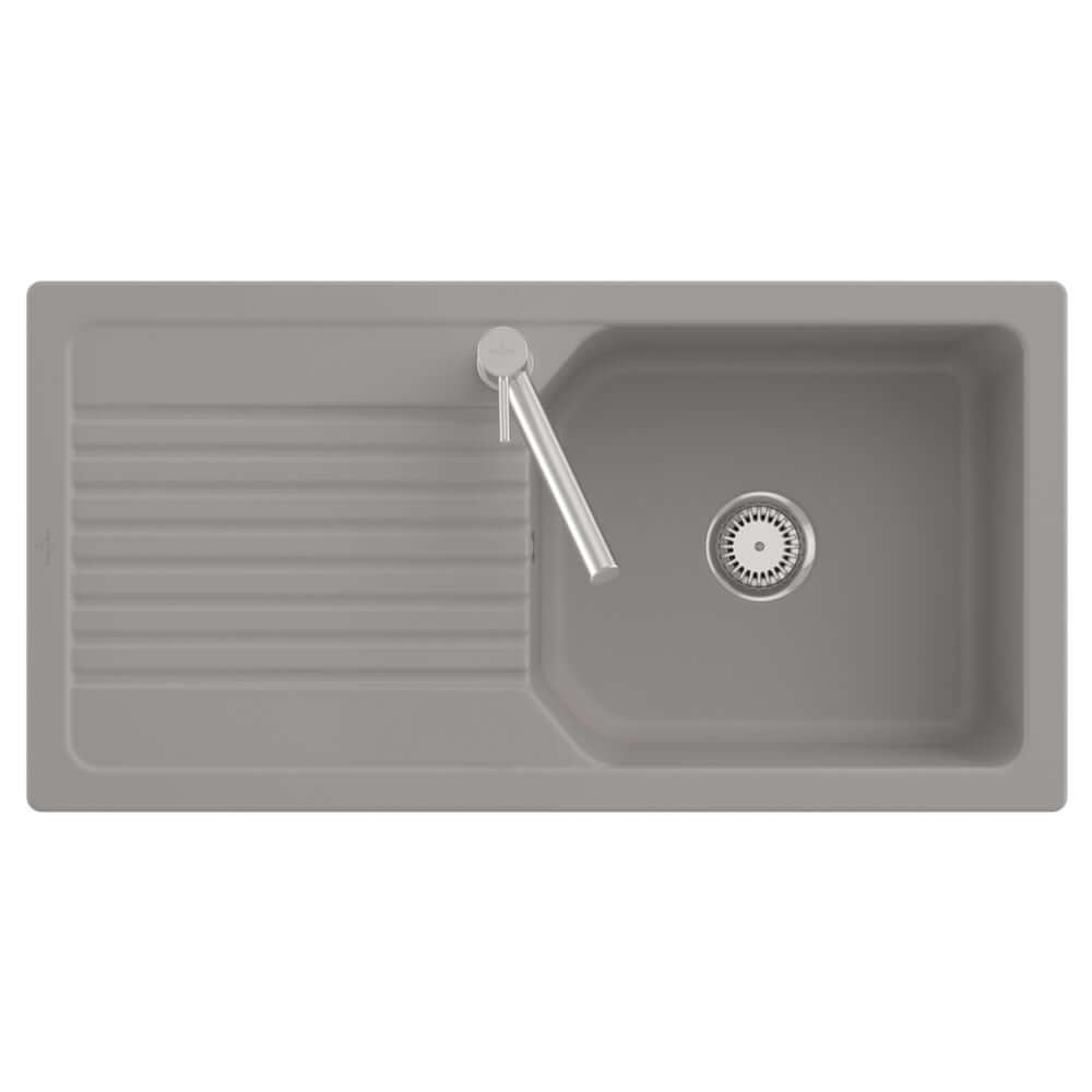 Villeroy & Boch Linara 60 1.0 Bowl White Alpin Ceramic Kitchen Sink - NO WASTE