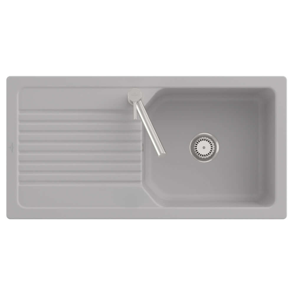 Villeroy & Boch Linara 60 1.0 Bowl White Alpin Ceramic Kitchen Sink - NO WASTE