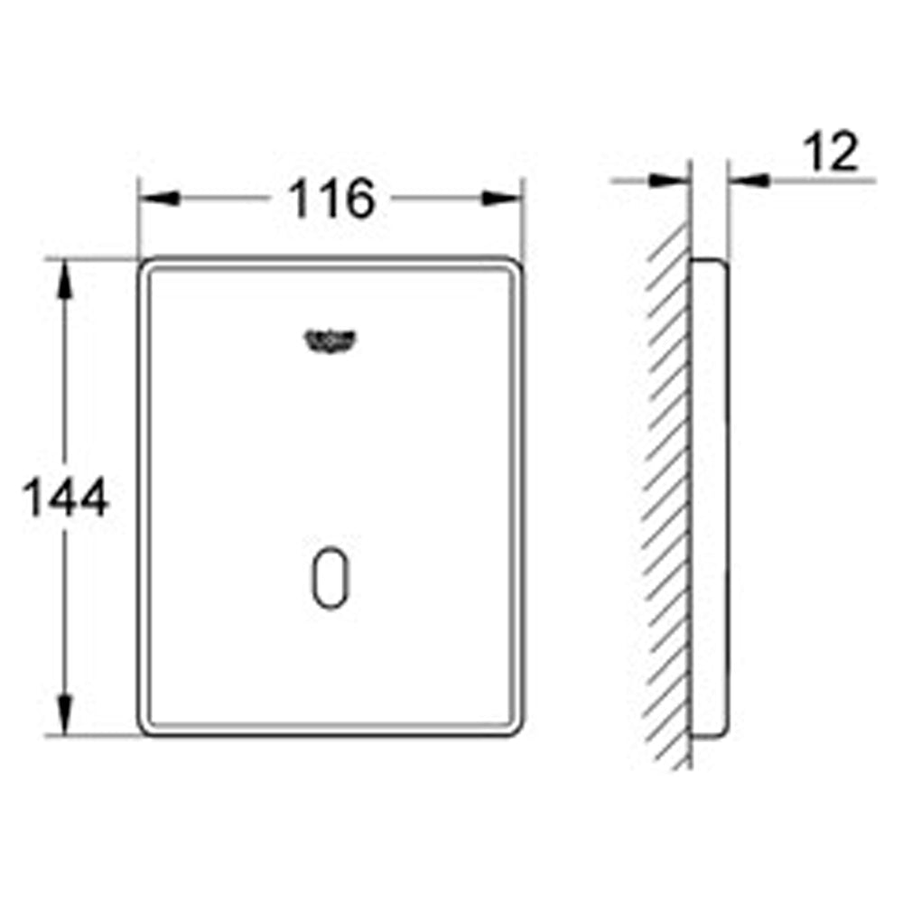 Grohe Tectron Skate Chrome Electronic Flush Plate 37321001