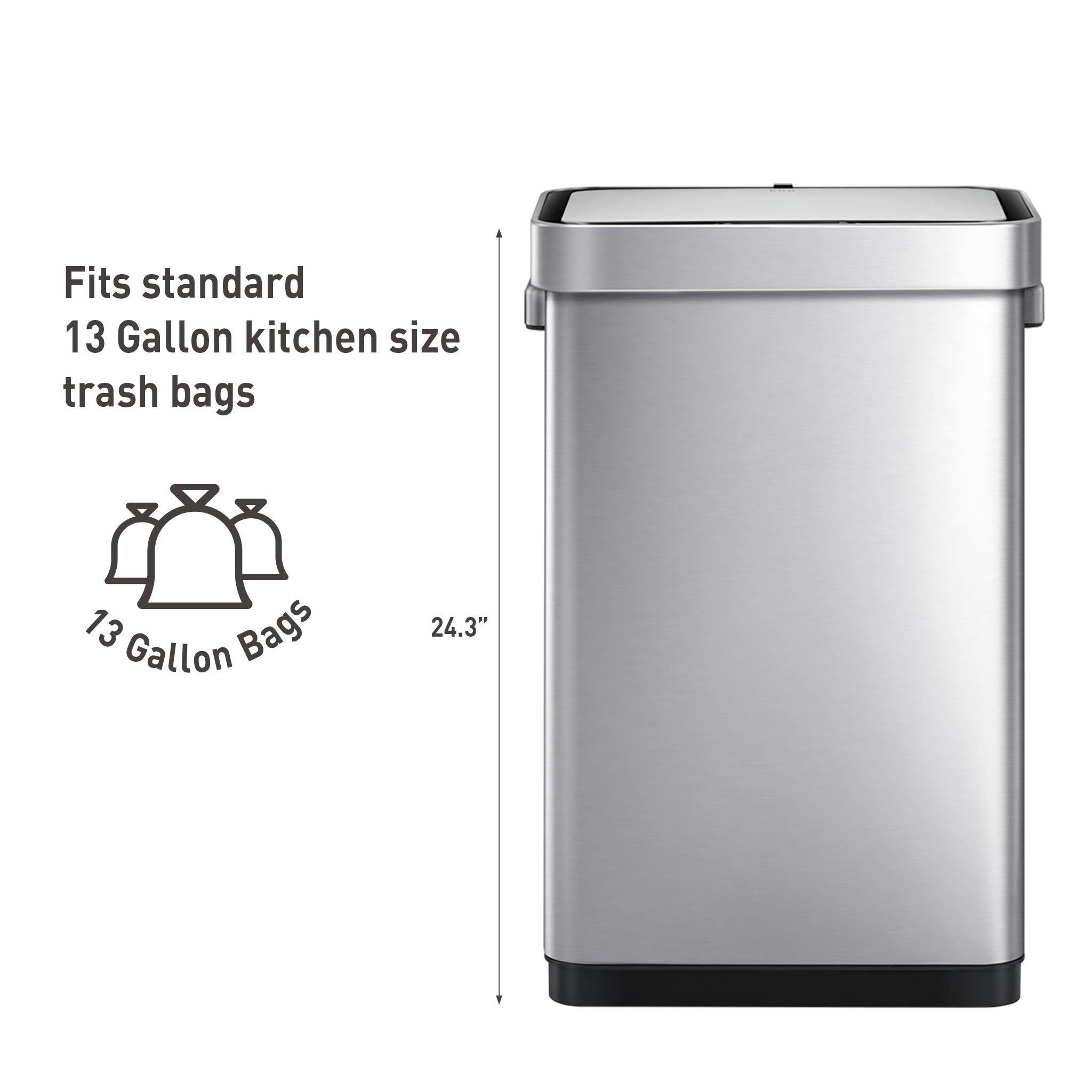 EKO Deluxe Mirage T 50L Soft Close Sensor Kitchen Bin