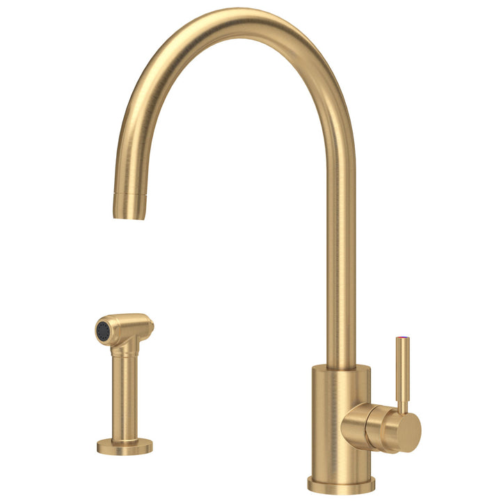 Perrin & Rowe Juliet C-Spout Kitchen Sink Mixer Tap & Rinse 4012 Series