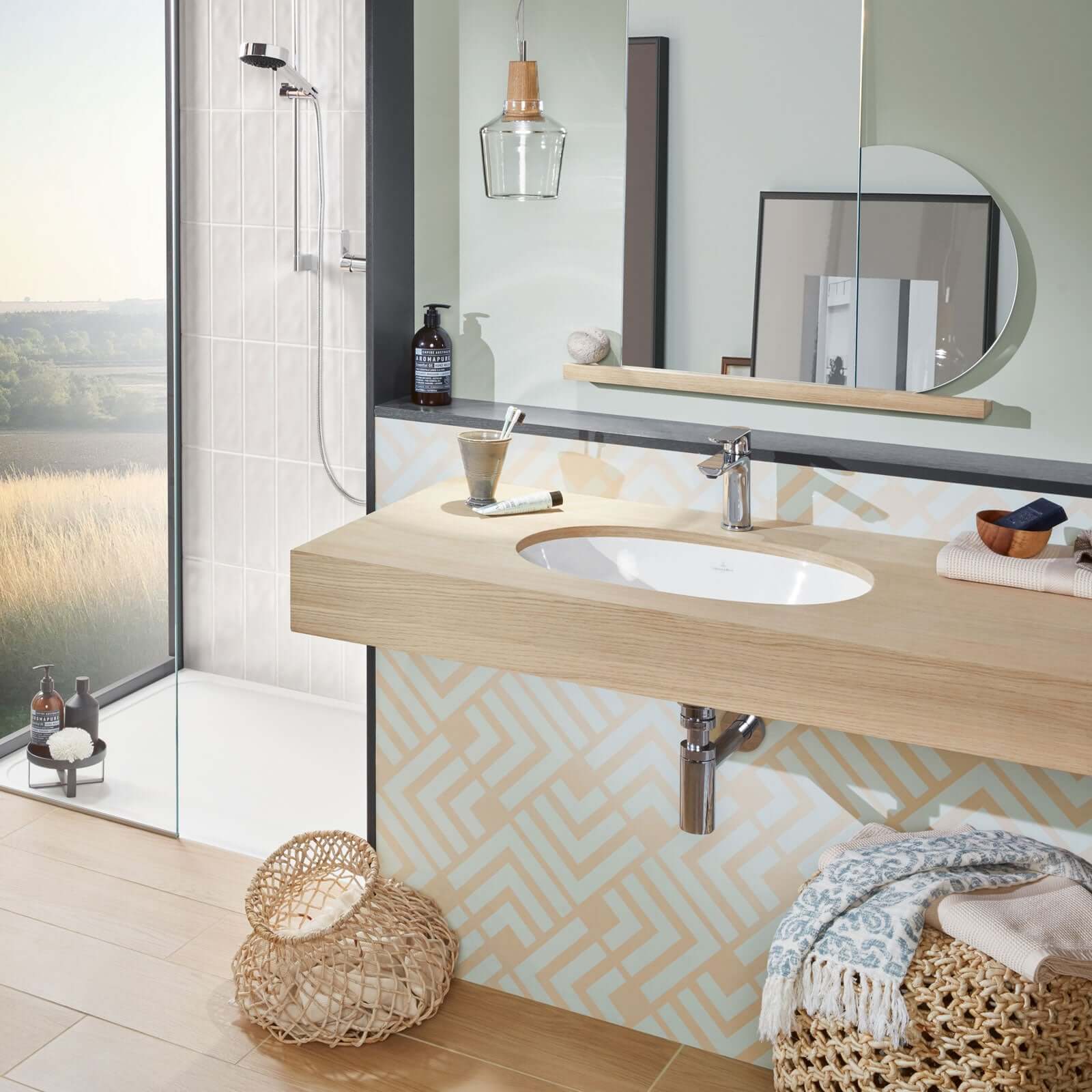Villeroy & Boch O.novo 650x400 White Alpin 1TH Undercounter Wash Basin with Overflow