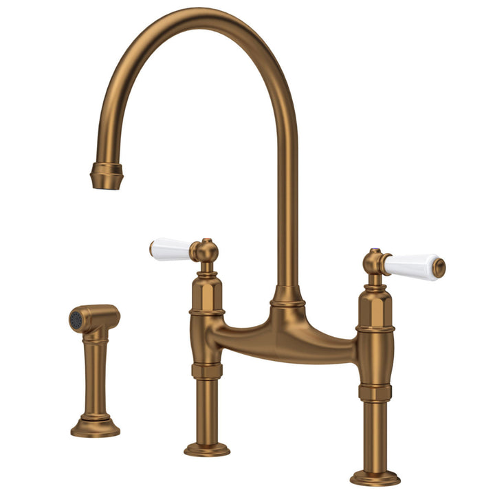 Perrin & Rowe Ionian Kitchen Sink Bridge Tap & Rinse with Classic Design and Quality Finish