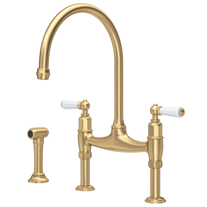 Perrin & Rowe Ionian Kitchen Sink Bridge Tap & Rinse with Classic Design and Quality Finish