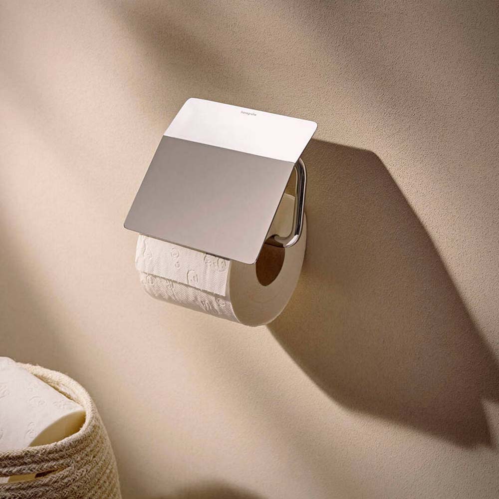 Hansgrohe Addstoris S Chrome Roll Holder With Cover 41783000