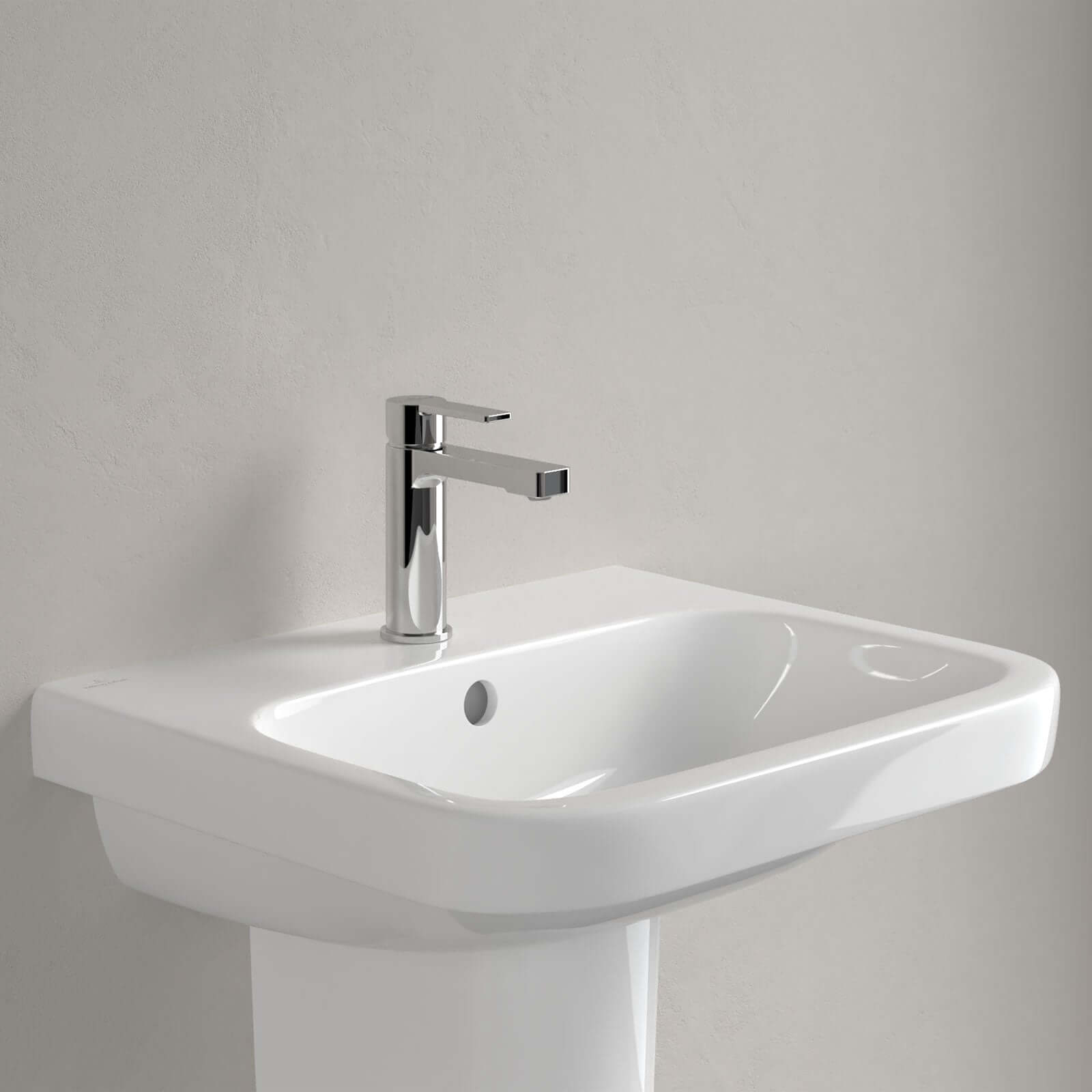 Villeroy & Boch Architectura 550X470 White Alpin 1 Tap Hole Wall Hung Wash Basin