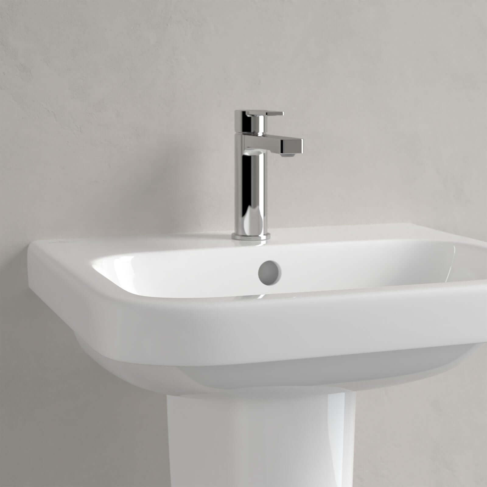 Villeroy & Boch Architectura 550X470 White Alpin 1 Tap Hole Wall Hung Wash Basin