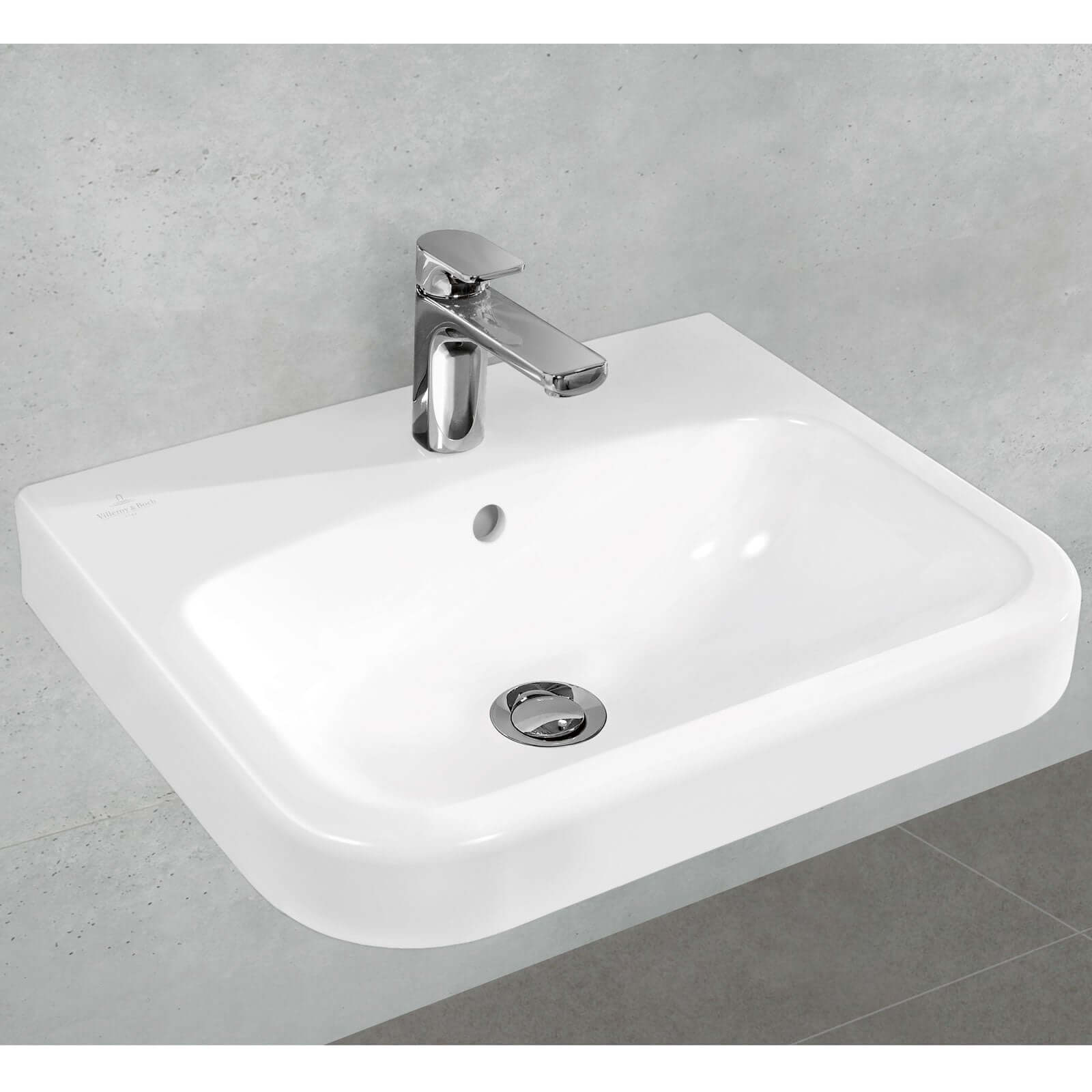 Villeroy & Boch Architectura 550X470 White Alpin 1 Tap Hole Wall Hung Wash Basin