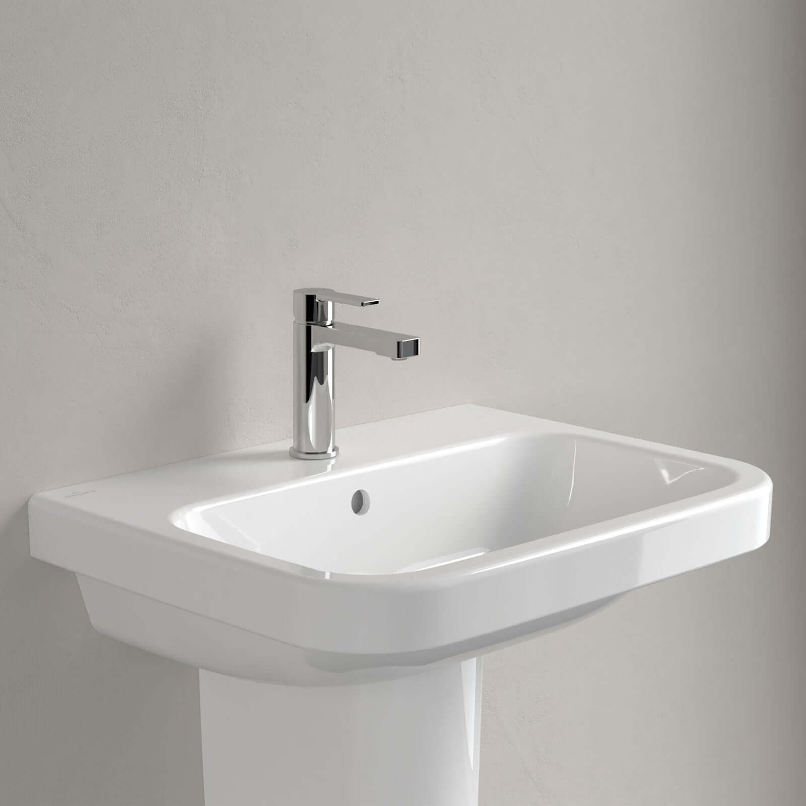 Villeroy & Boch Architectura 600X470 White Alpin 1 Tap Hole Wall Hung Basin