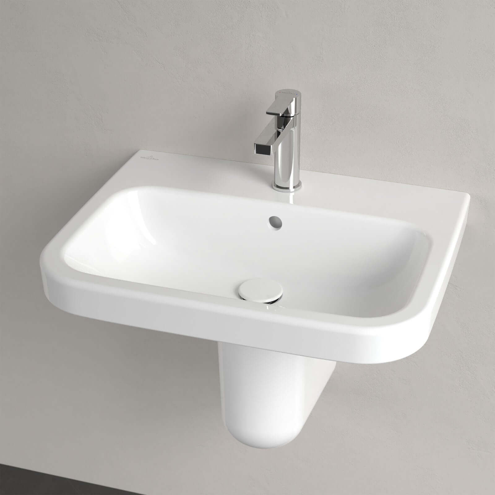 Villeroy & Boch Architectura 600X470 White Alpin 1 Tap Hole Wall Hung Basin