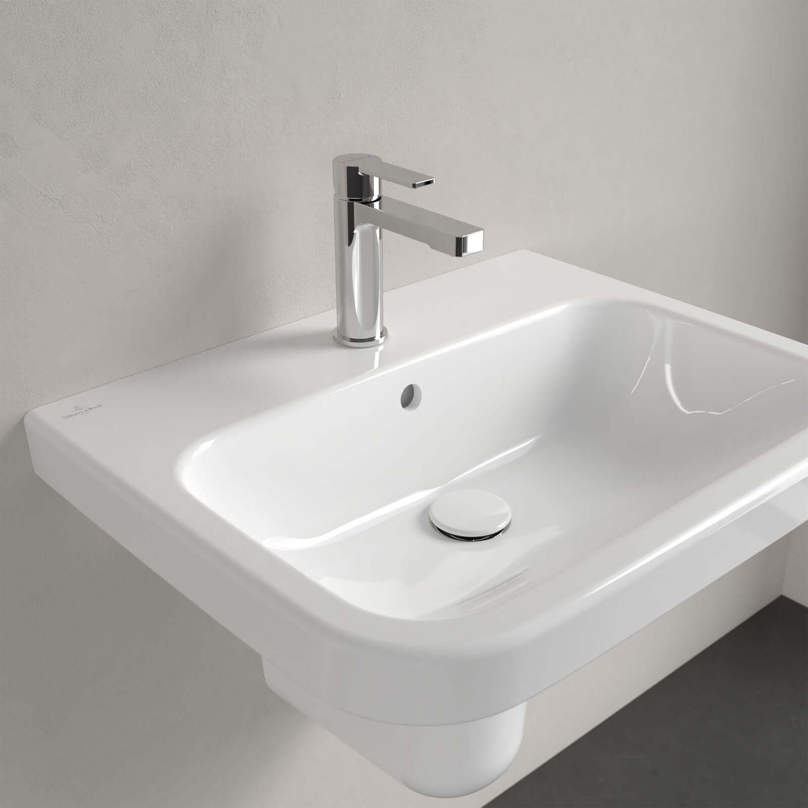Villeroy & Boch Architectura 600X470 White Alpin 1 Tap Hole Wall Hung Basin