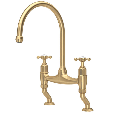 Perrin & Rowe Ionian Kitchen Sink Bridge Mixer Tap - Classic Designer Tap Collection