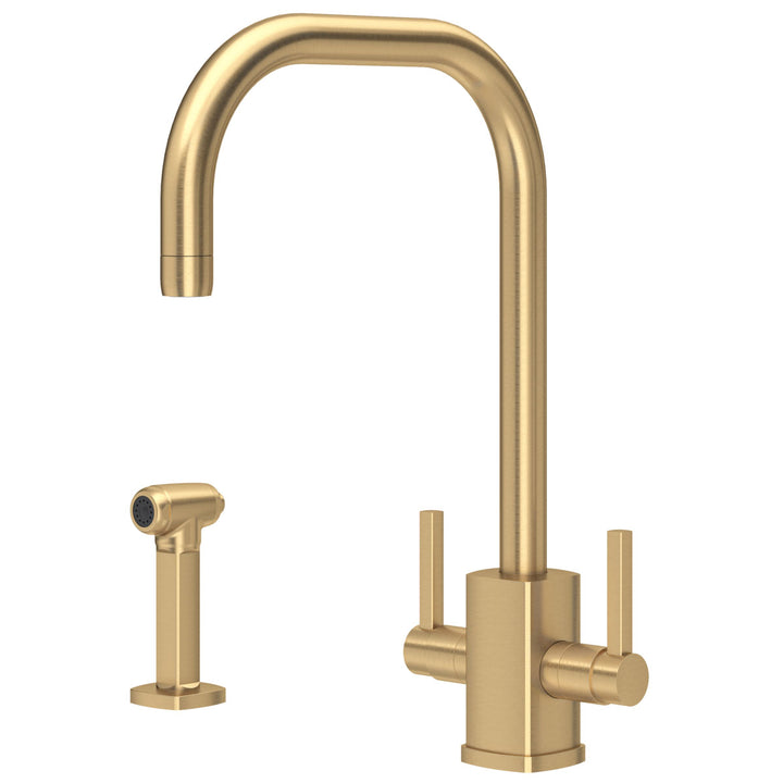 Perrin & Rowe Rubiq U-Spout Kitchen Sink Mixer Tap & Spray with Spray Function 4310