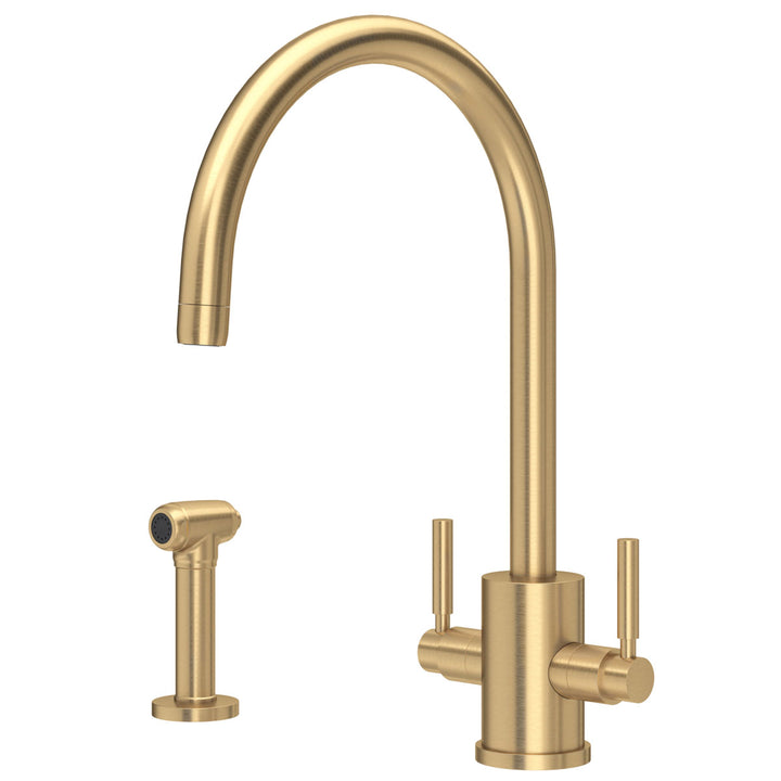 Perrin & Rowe Orbiq C Spout Kitchen Sink Mixer Tap & Spray 4312 Series