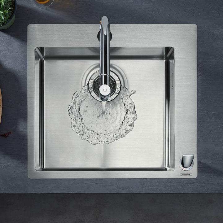 Hansgrohe S711-F450 1.0 Bowl Stainless Steel Inset Kitchen Sink 43301800