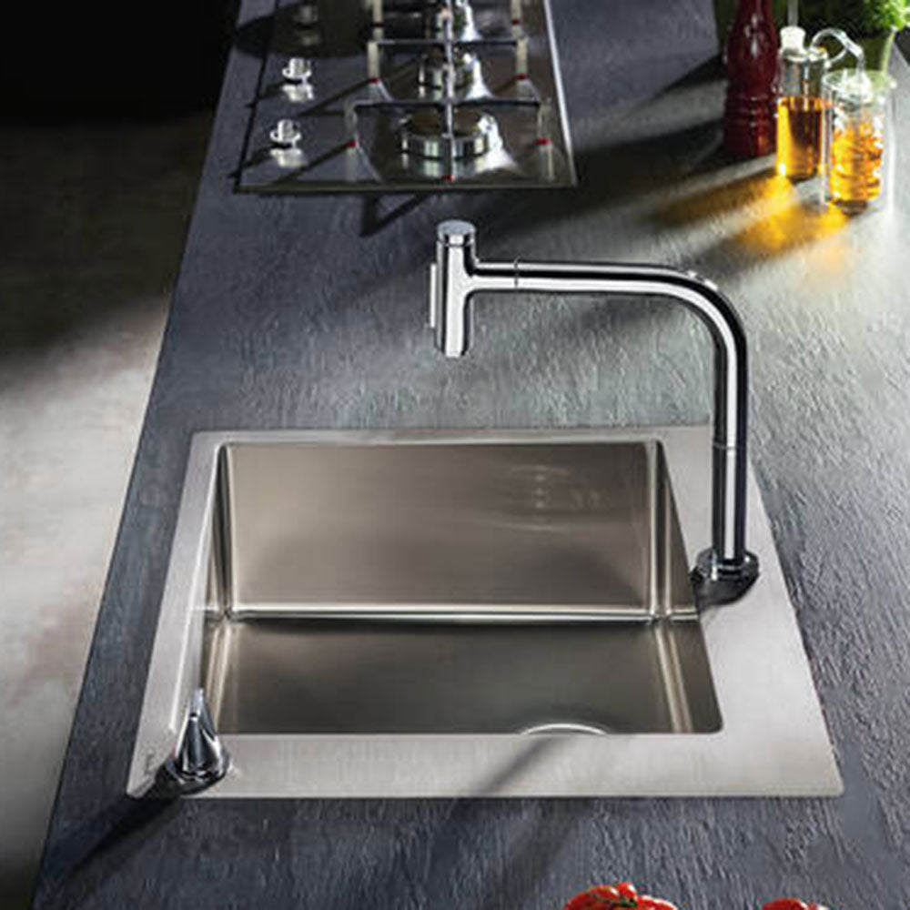 Hansgrohe S711-F660 1.0 Bowl Stainless Steel Kitchen Sink 43302800