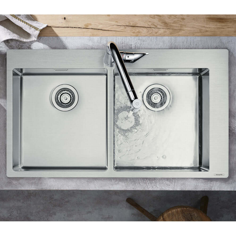 Hansgrohe S711-F765 2.0 Bowl Stainless Steel Kitchen Sink 43303800