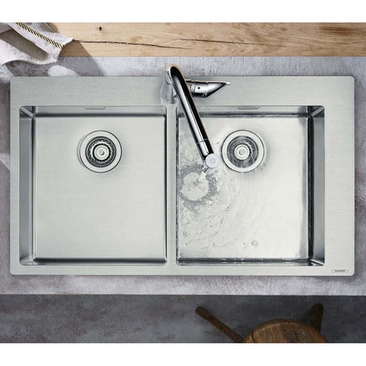Hansgrohe S711-F765 2.0 Bowl Stainless Steel Kitchen Sink 43303800
