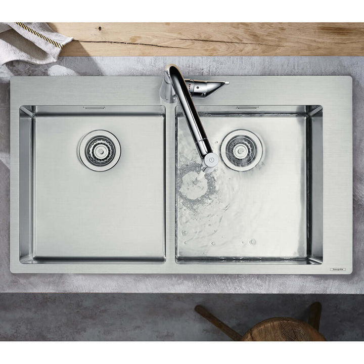 Hansgrohe S711-F765 2.0 Bowl Stainless Steel Kitchen Sink 43303800
