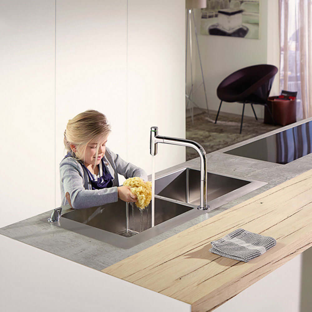 Hansgrohe S711-F765 2.0 Bowl Stainless Steel Kitchen Sink 43303800