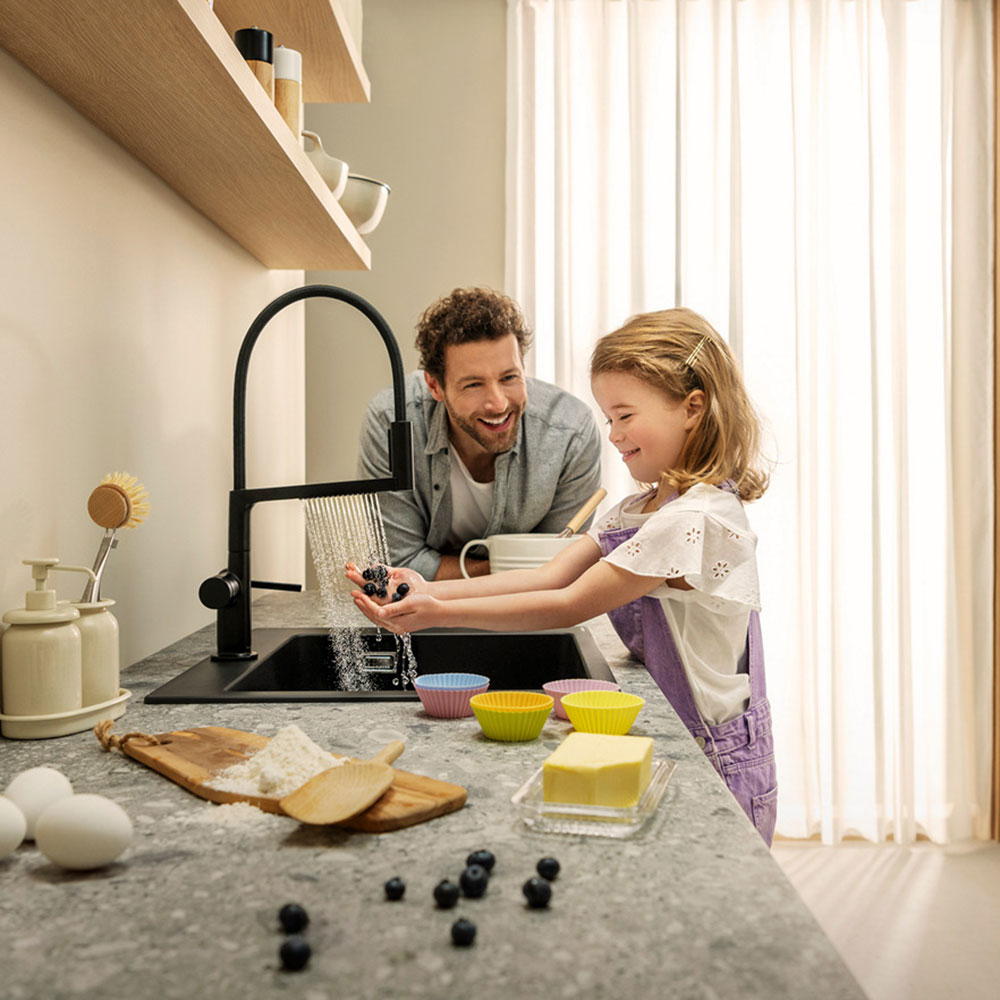 Hansgrohe S510-F450 1.0 Bowl Granite Kitchen Sink