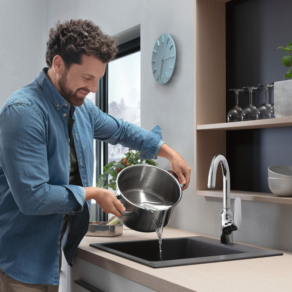 Hansgrohe S510-F450 1.0 Bowl Granite Kitchen Sink