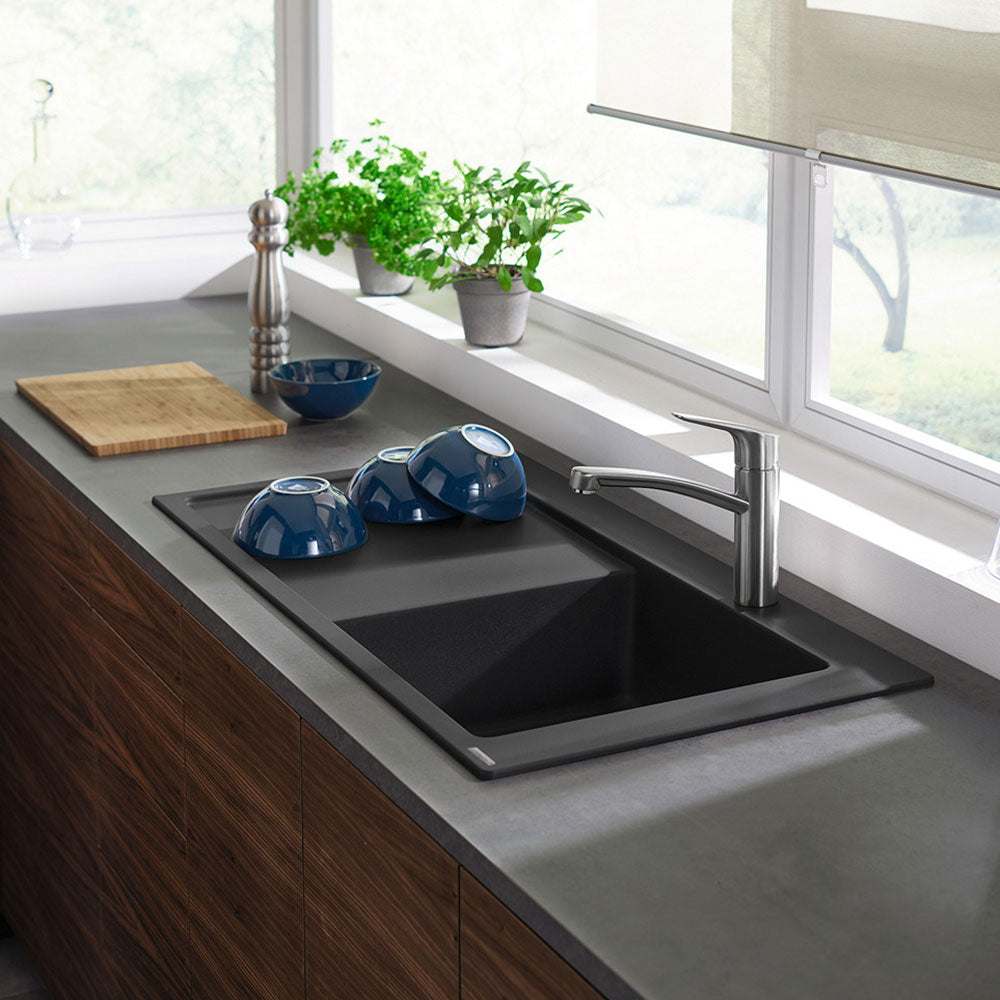 Hansgrohe S514-F450 1.0 Bowl Granite Kitchen Sink with Drainer