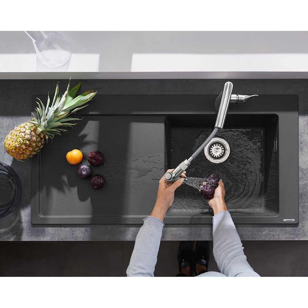 Hansgrohe S514-F450 1.0 Bowl Granite Kitchen Sink with Drainer