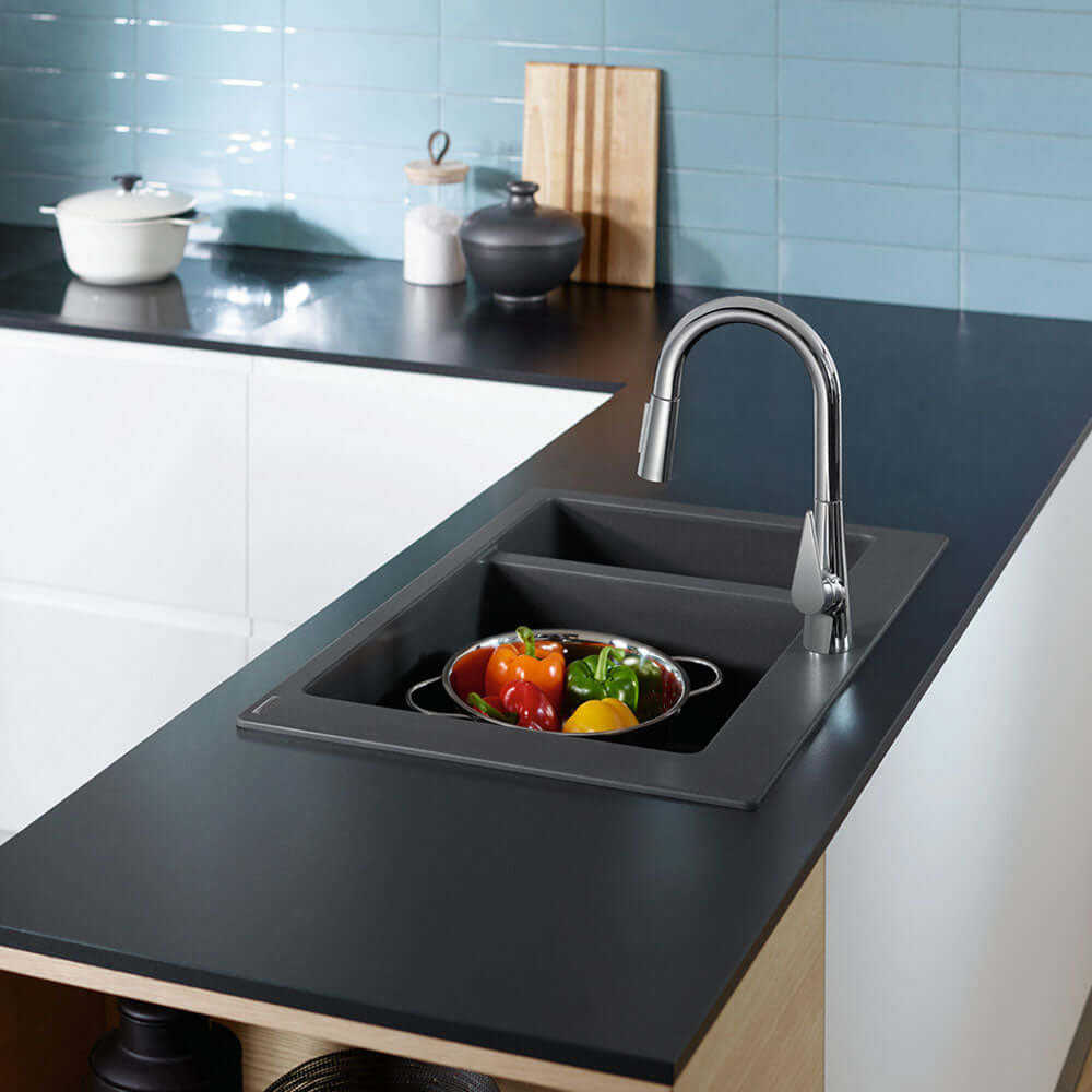 Hansgrohe S510-F635 1.5 Bowl Built-in Kitchen Sink 180/450