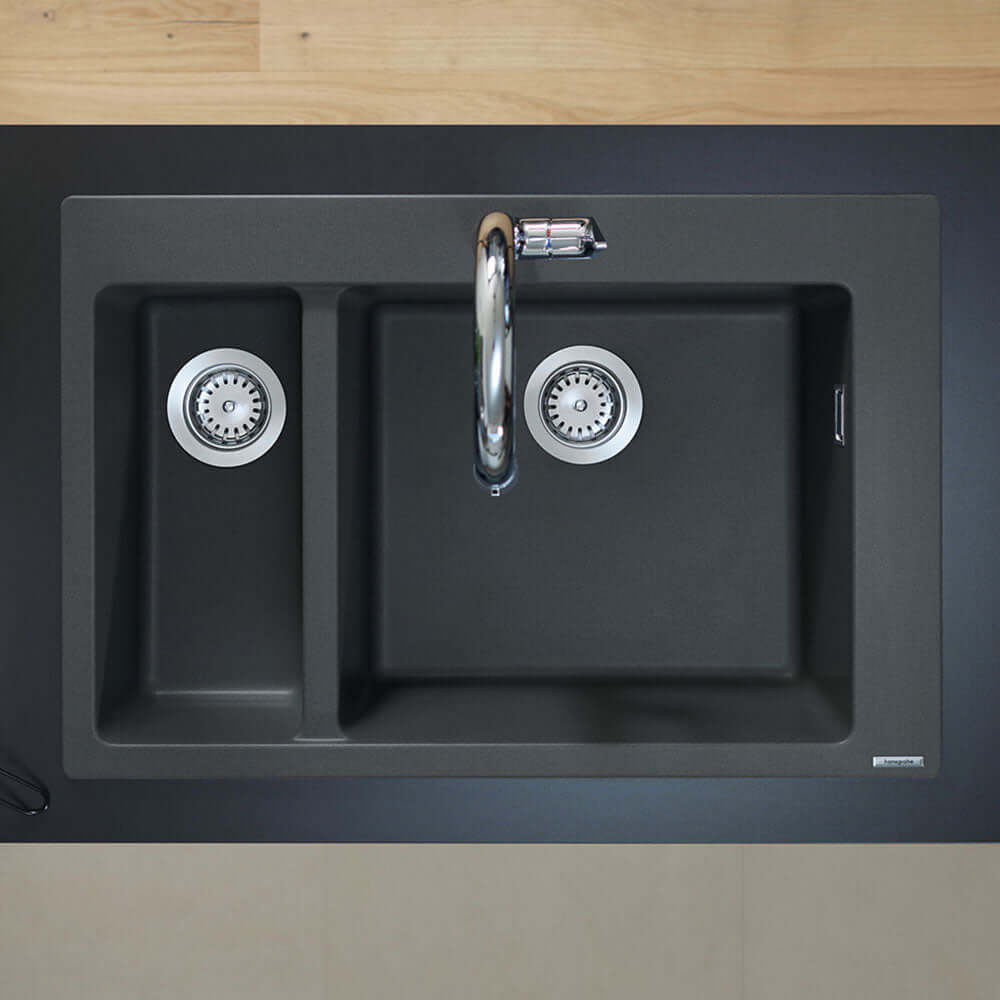 Hansgrohe S510-F635 1.5 Bowl Built-in Kitchen Sink 180/450