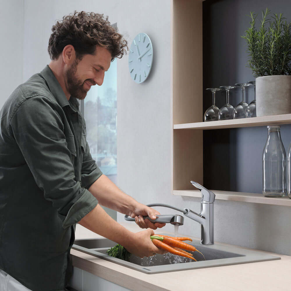 Hansgrohe S510-F635 1.5 Bowl Built-in Kitchen Sink 180/450