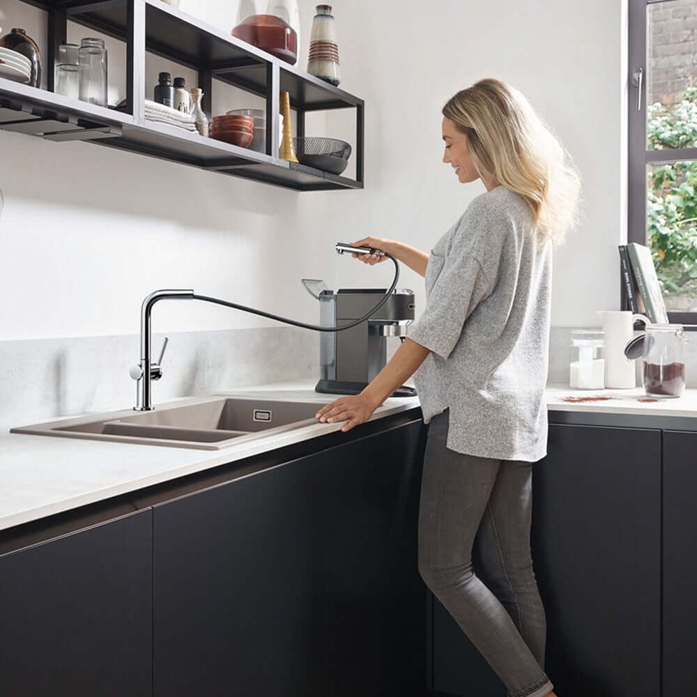 Hansgrohe S510-F635 1.5 Bowl Built-in Kitchen Sink 180/450