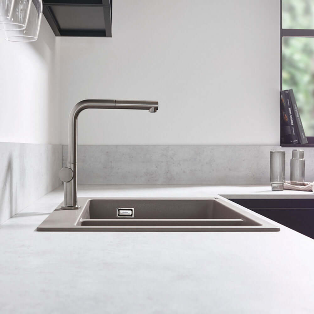 Hansgrohe S510-F635 1.5 Bowl Built-in Kitchen Sink 180/450